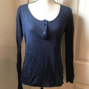 ANTHRO Shirt MOTH Long Sleeve Blouse Women's  Md